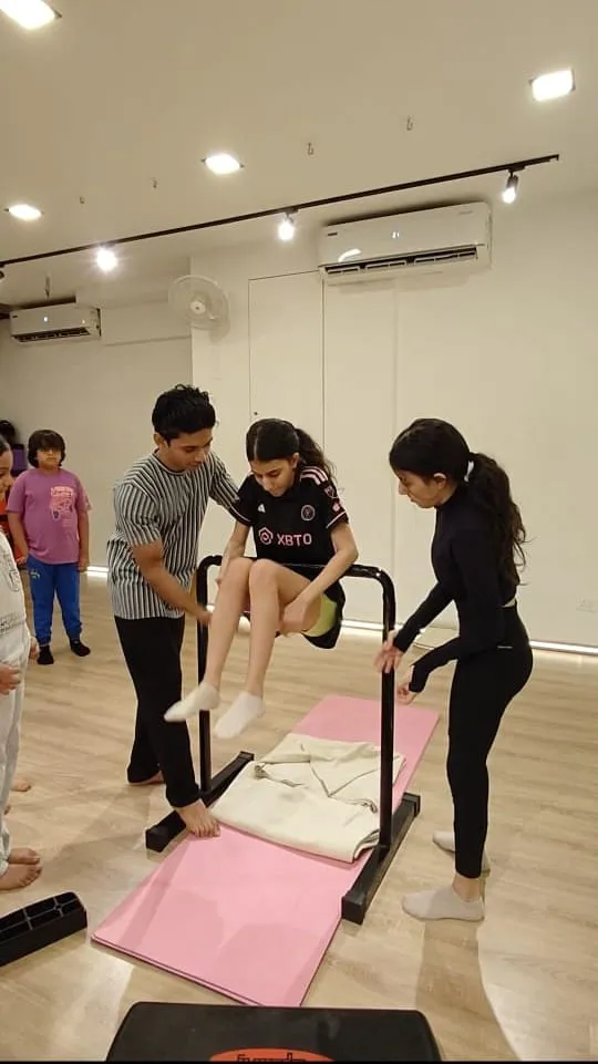 Gymnastics practice